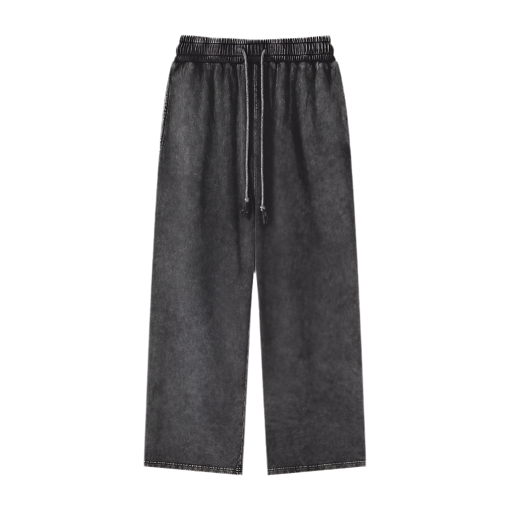 Acid Wash Straight Leg Pants