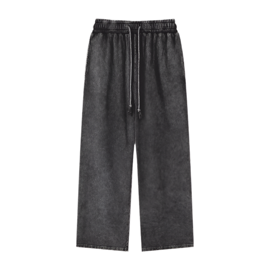 Acid Wash Straight Leg Pants