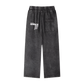 Acid Wash Straight Leg Pants