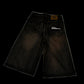 Brown Washed Denim Shorts